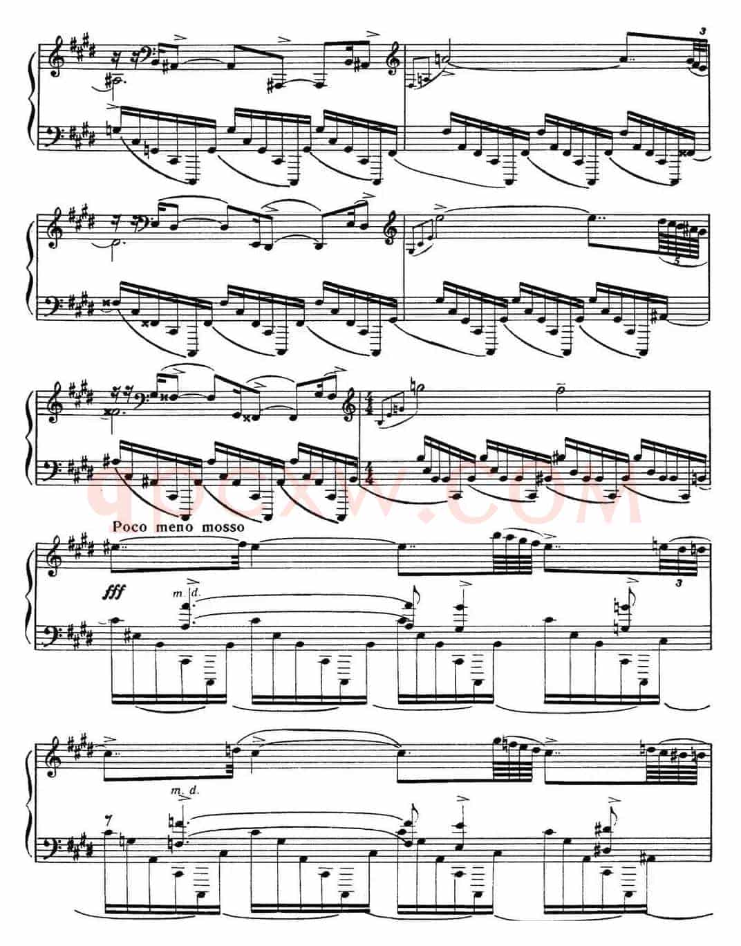 拉赫玛尼诺夫 音画练习曲8或9 Etudes tableaux Op.33 No.8