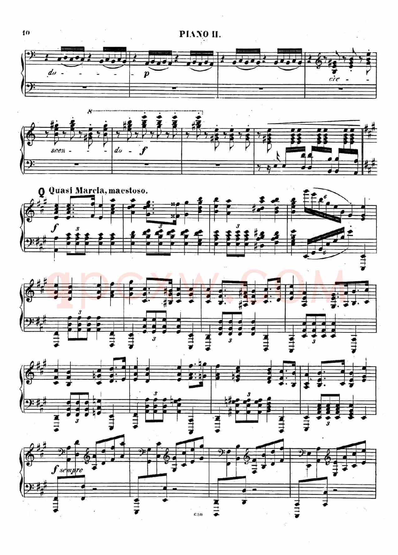 Chaconne for 2 Pianos Op.150(双钢琴第二钢琴)