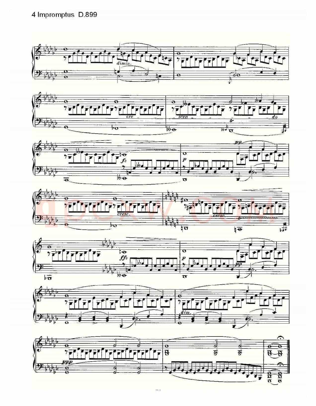 4 Impromptus D.899(4人即兴演奏 D.899)