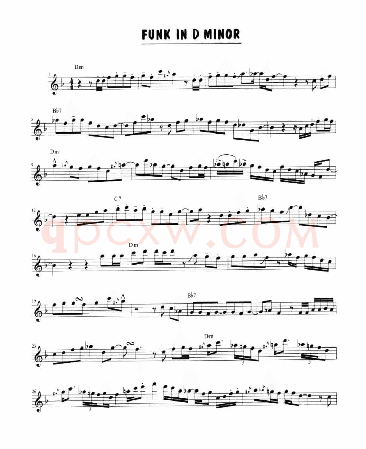 Funk In D Minor