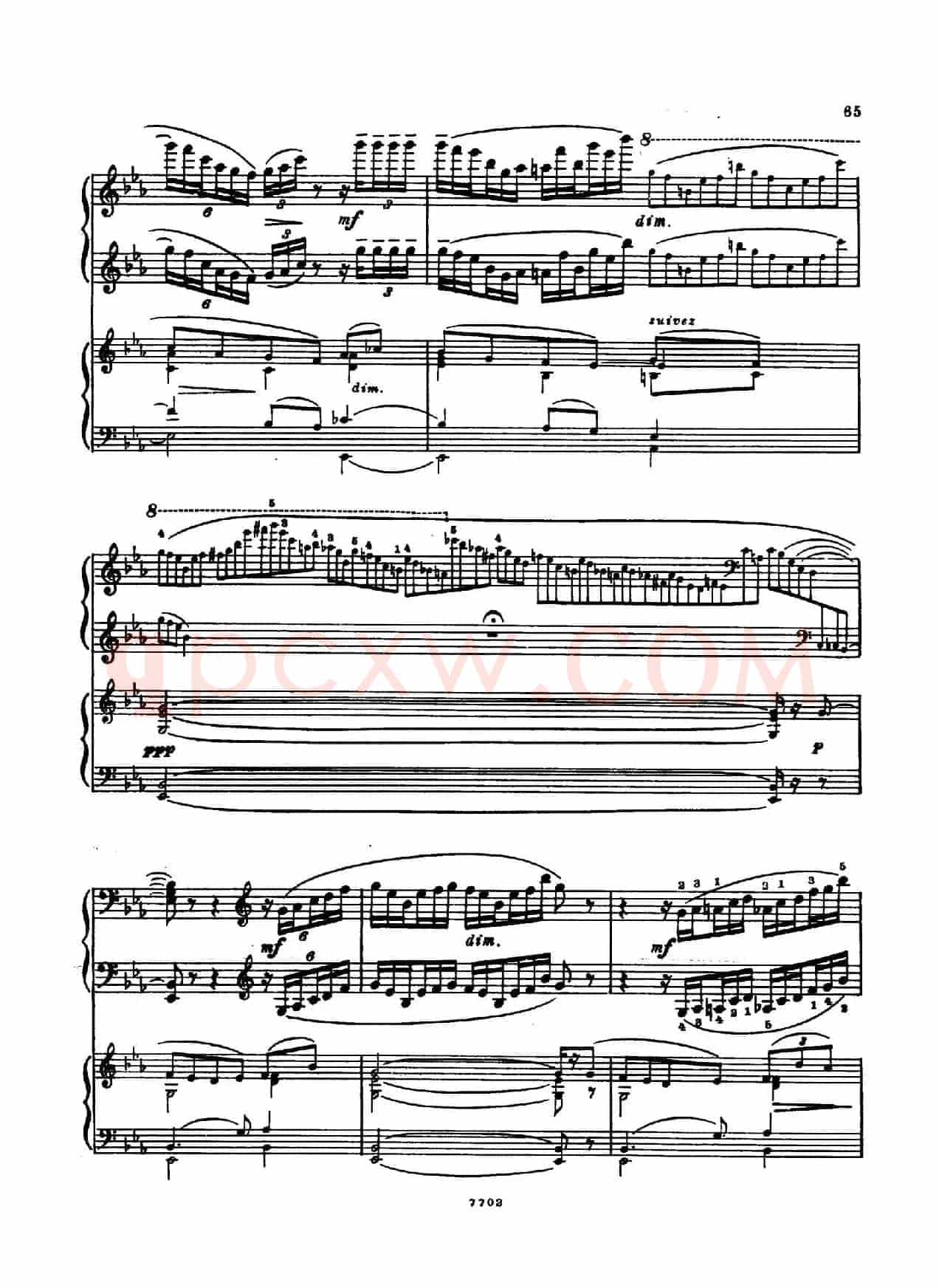 升f小调第一钢琴协奏曲 Op.1(双钢琴版)