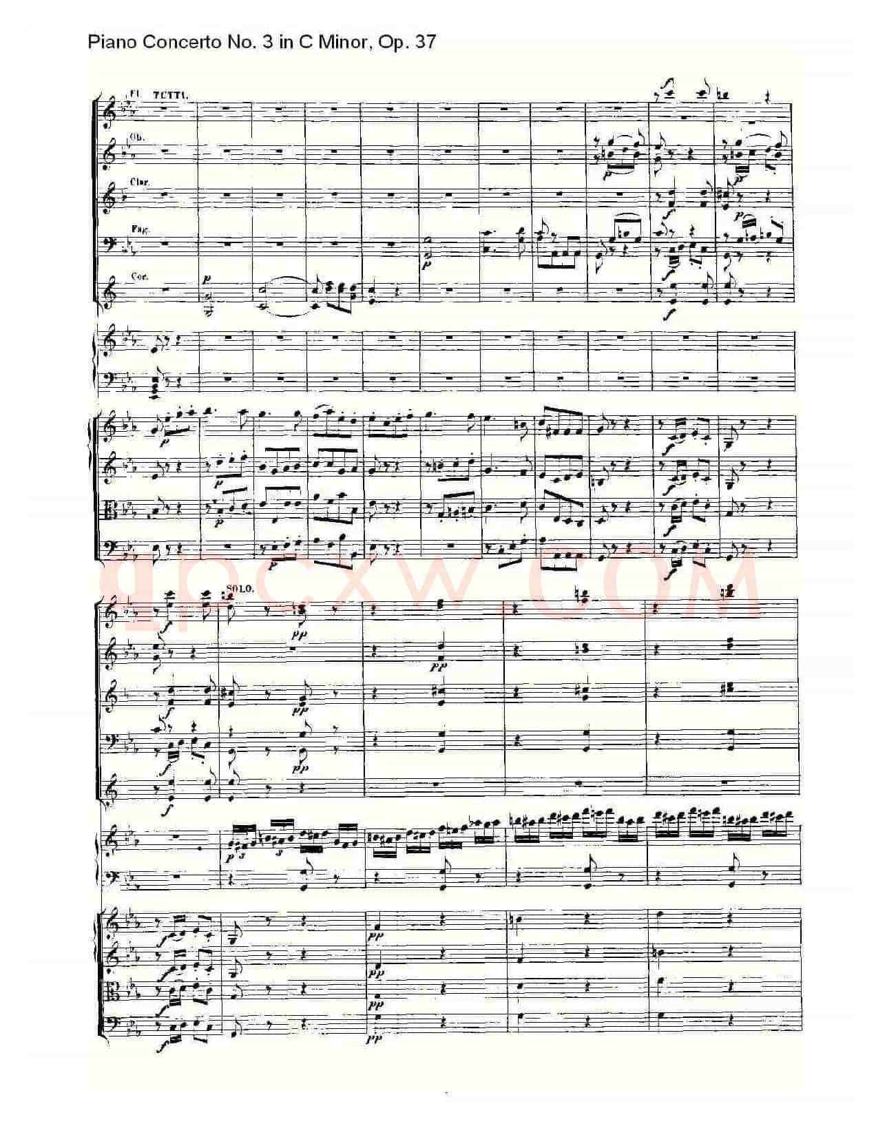 C小调钢琴第三协奏曲 Op.37 第三乐章