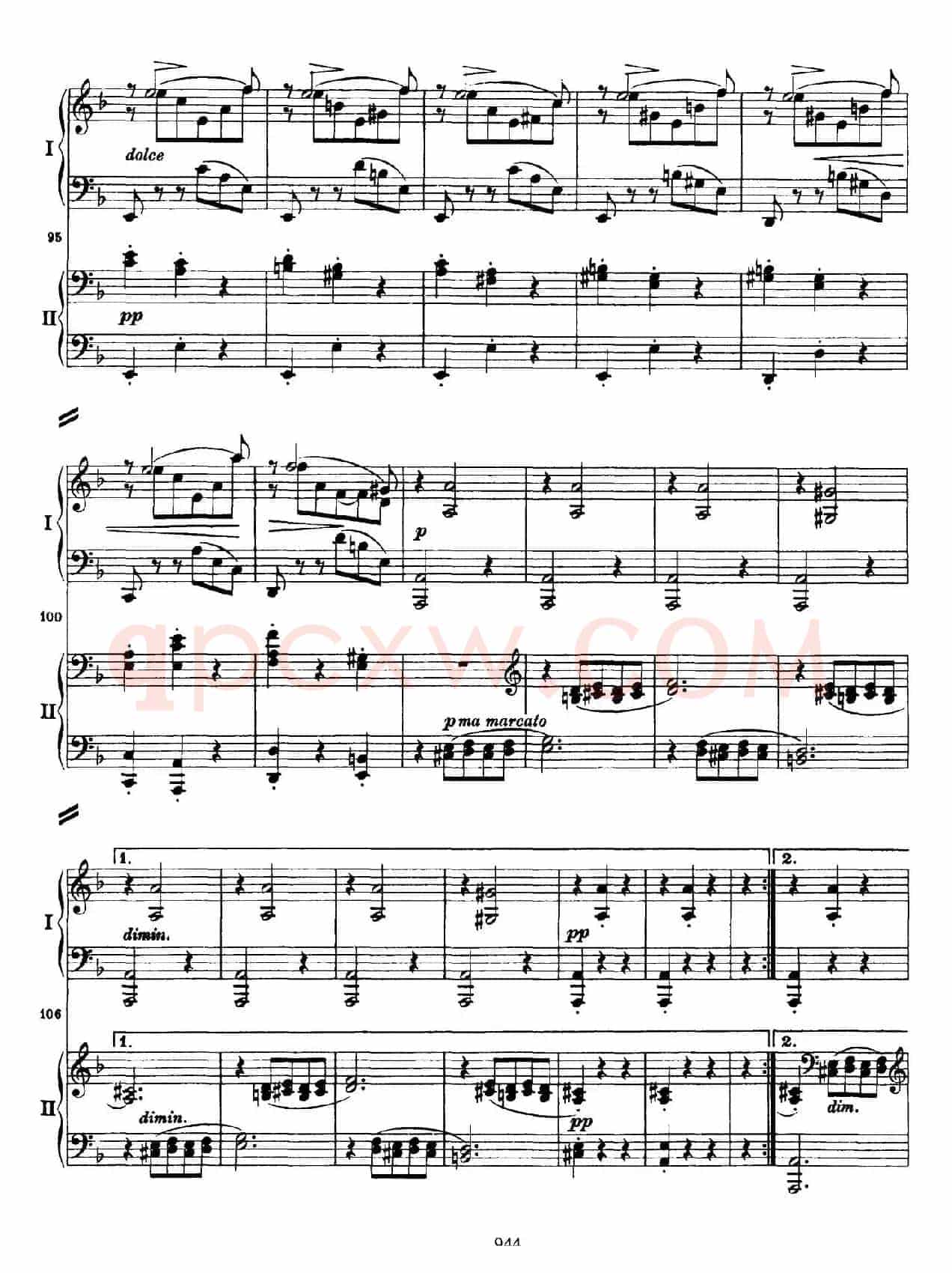 降B大调第二钢琴协奏曲 （P41——50）