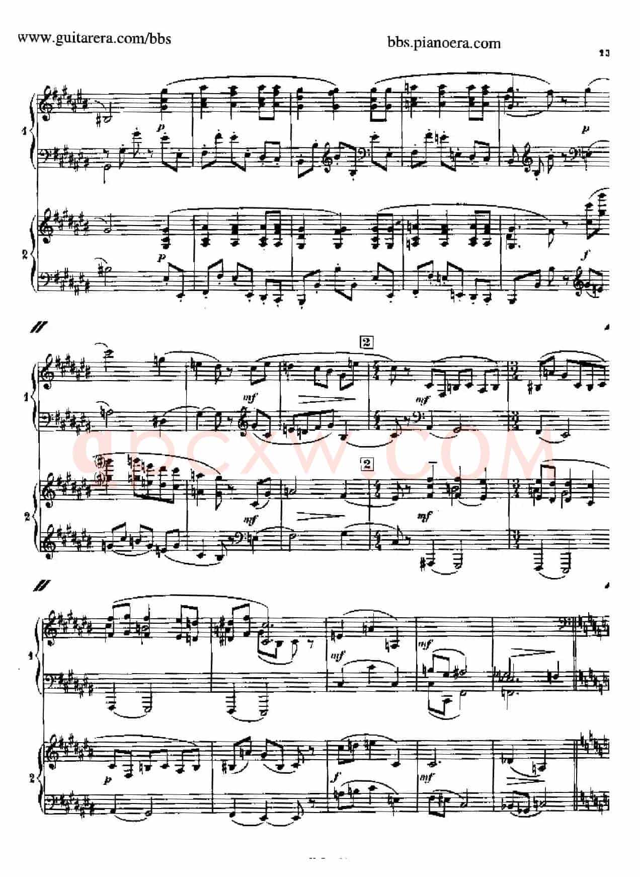 Sonata for Two Pianos(双钢琴奏鸣曲)