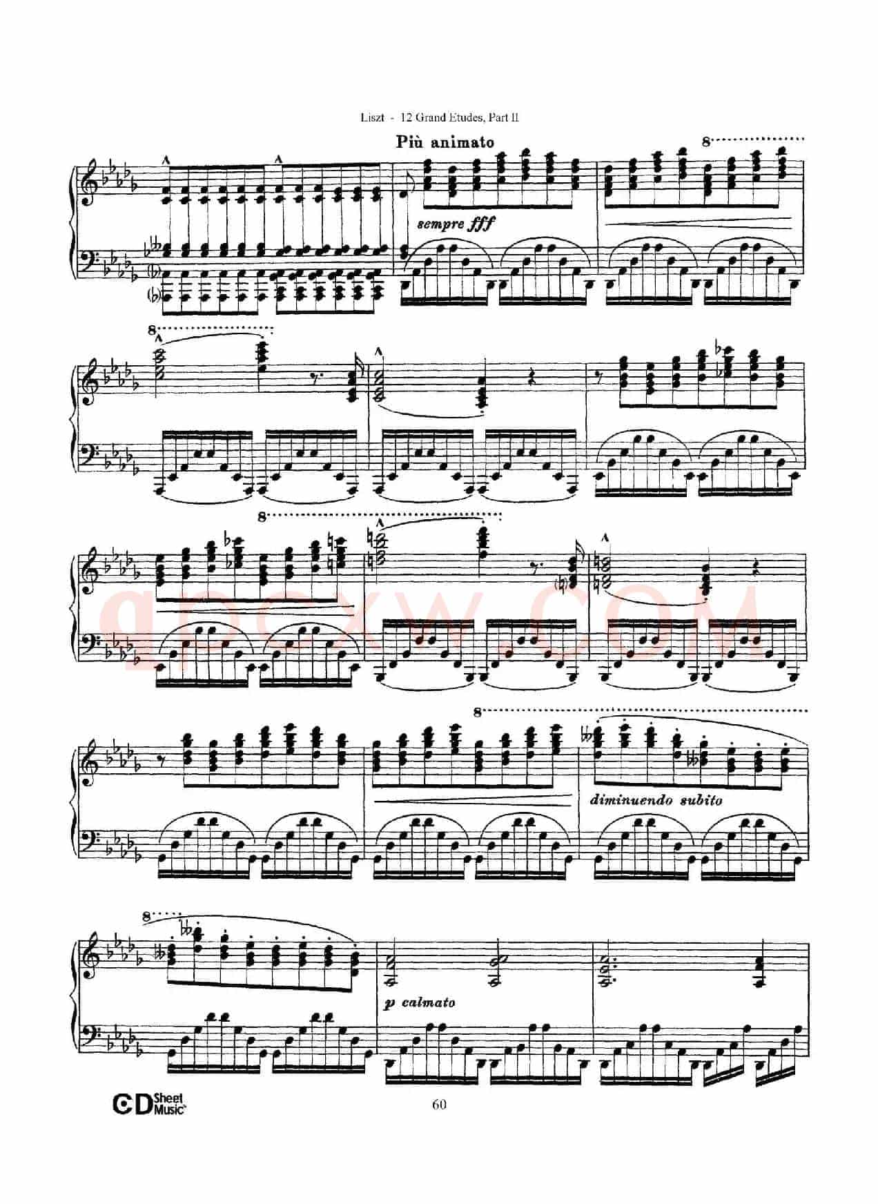 12 Grand Etudes S.137（12首华丽的练习曲·11）
