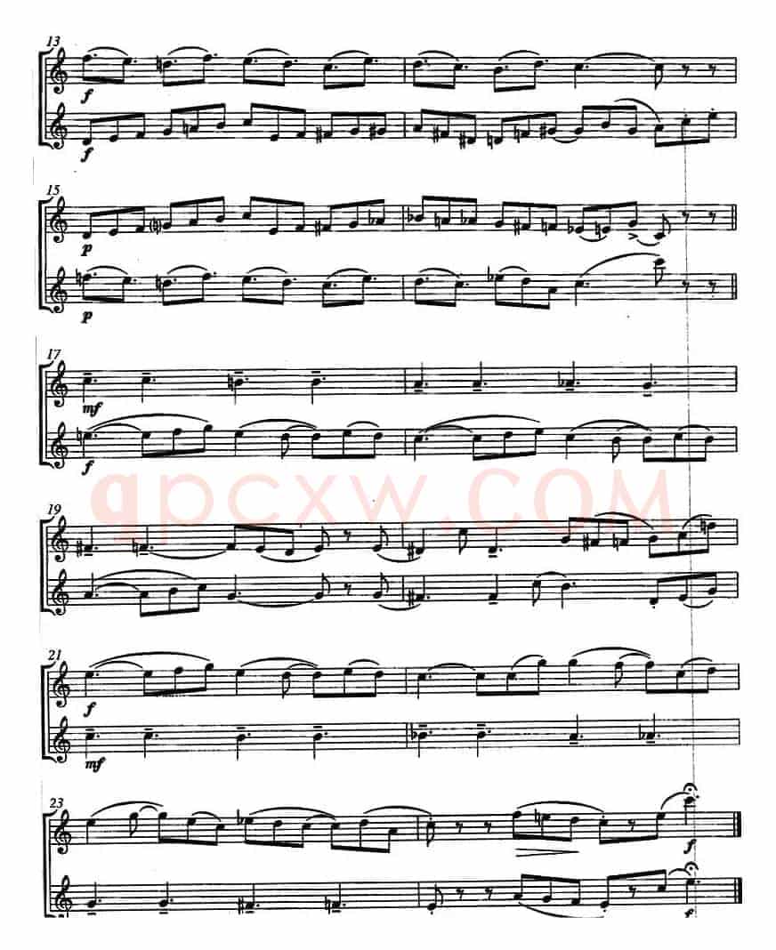 C歌谣（Ballade in C）（二重奏）