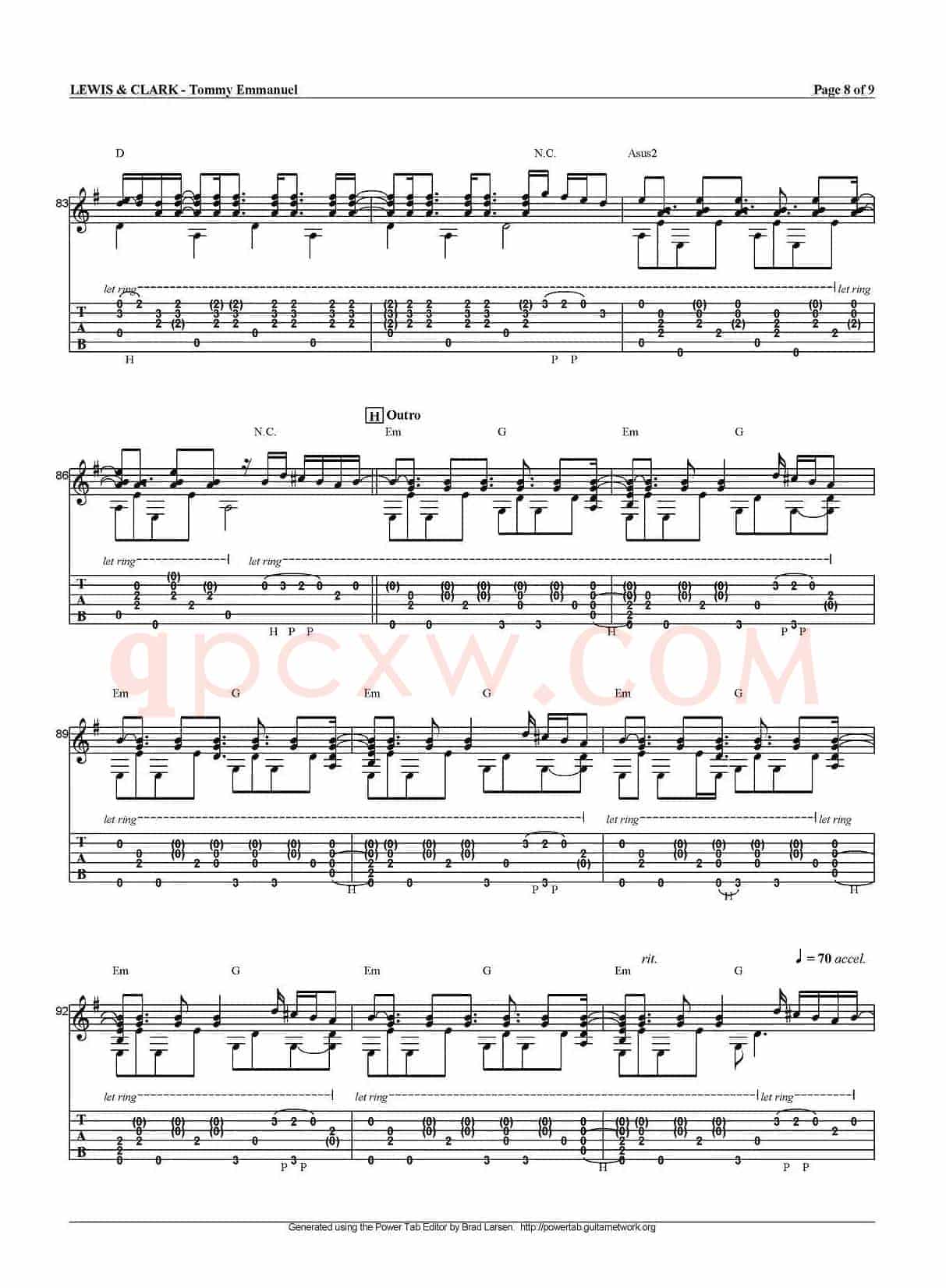 tommy emmanuel：lewis and clark（指弹吉他）