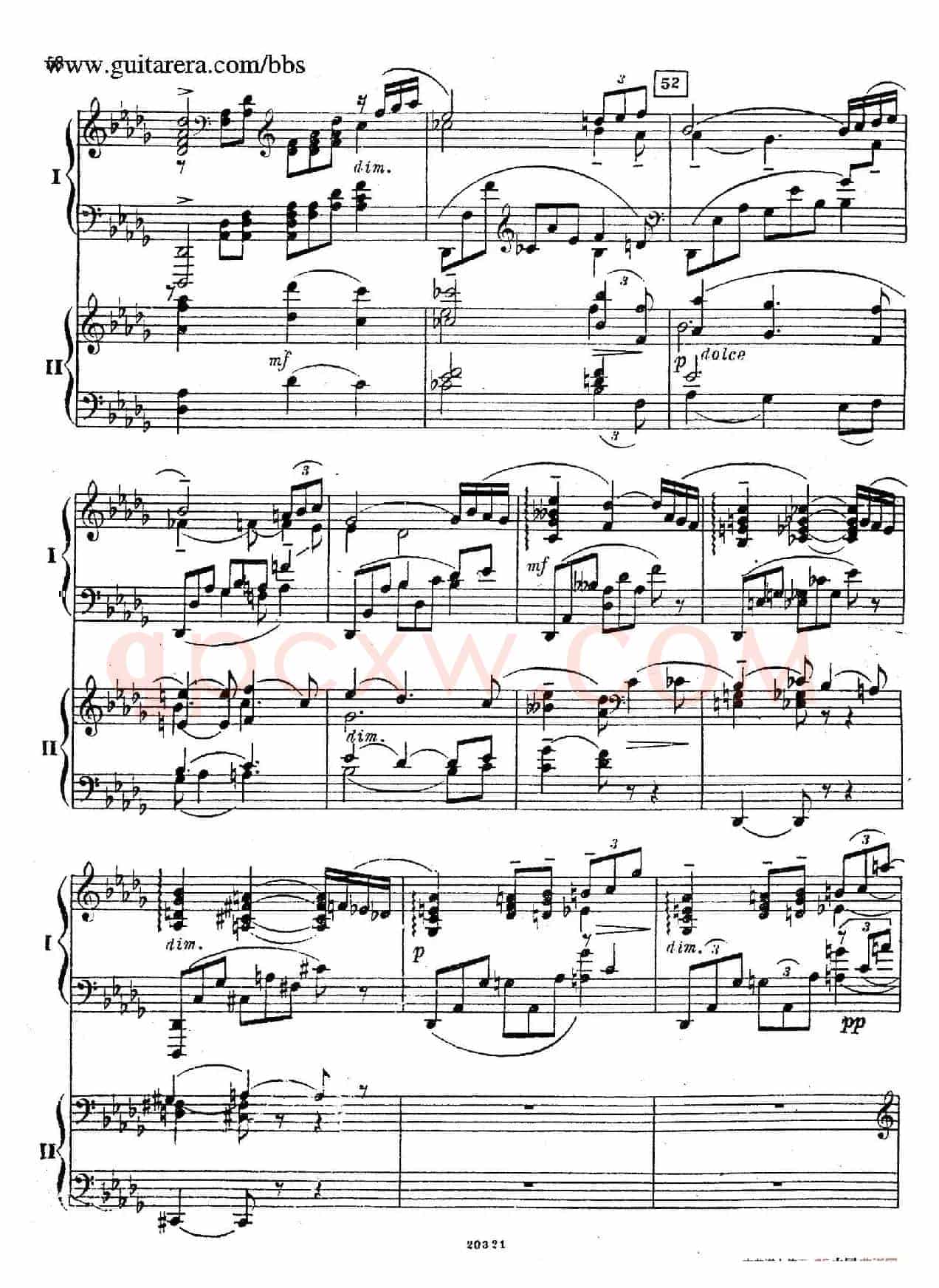 Rhapsody On A Theme Of Paganini Op.43(帕格尼尼主题狂想曲·双钢琴)(P41——60)