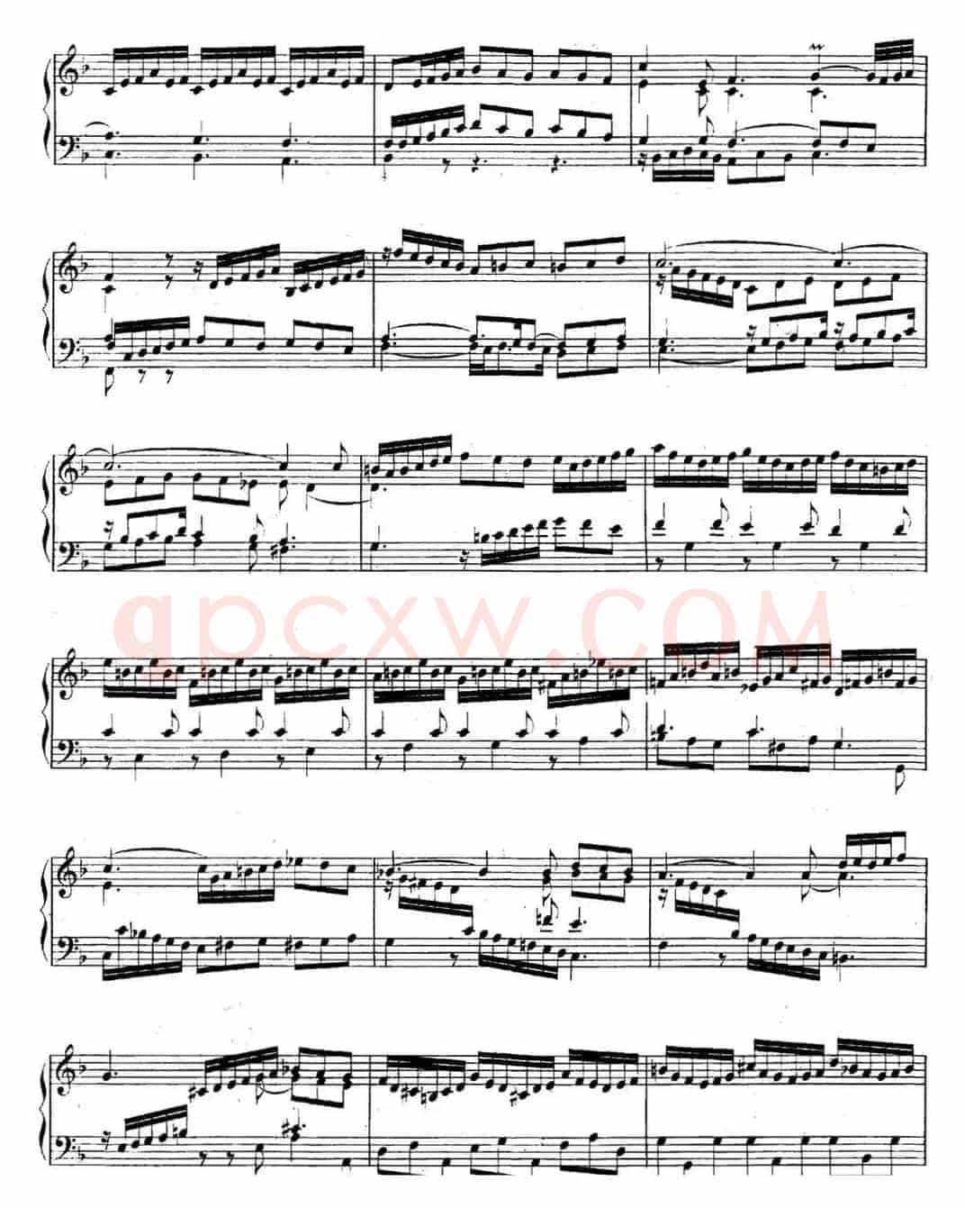 英国组曲No.6 巴赫 d小调 6th Suite BWV 811