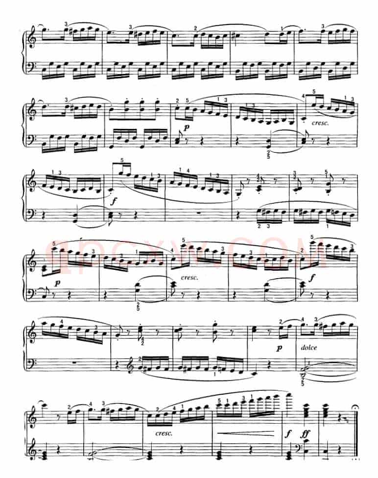 不可不弹的世界钢琴名曲：小奏鸣曲Op.20-1