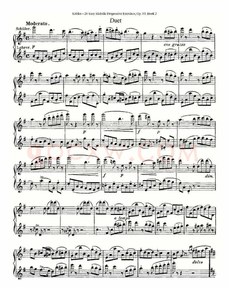 柯勒练习曲作品93号（二）
