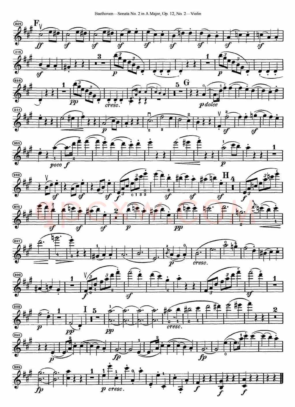 Violin Sonata No.2 in A Major Op.12 No.2