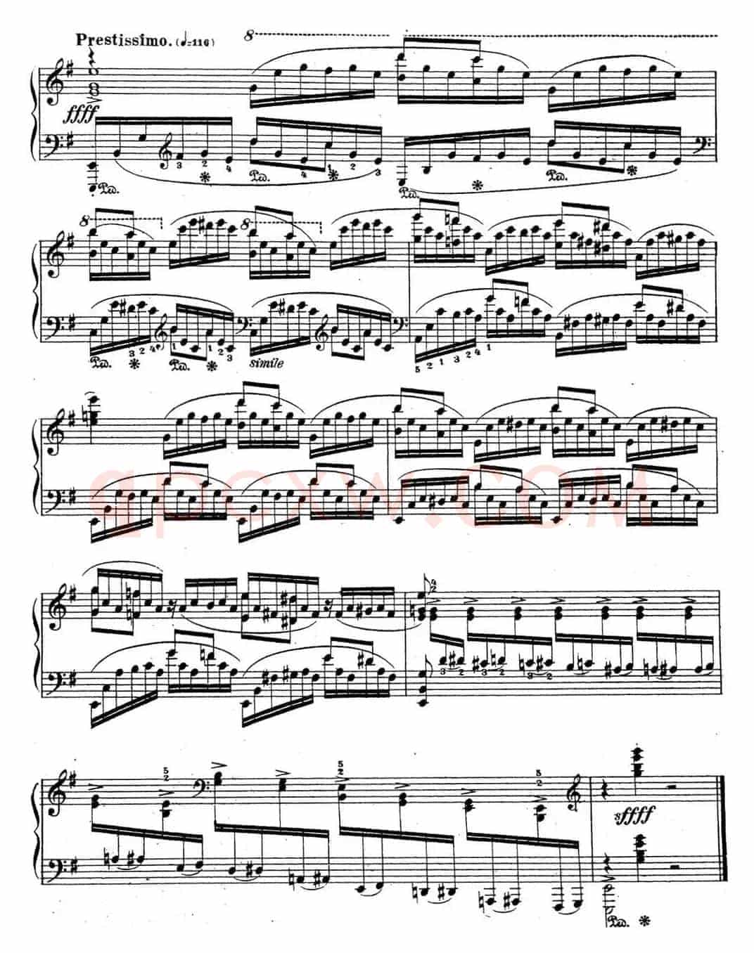 拉赫玛尼诺夫 音乐瞬间 Op.16 No.4 e小调