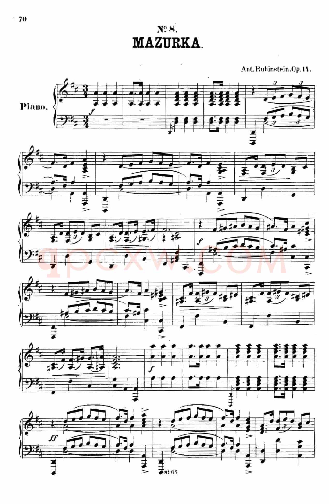 舞会 Le Bal Op.14（No.8）
