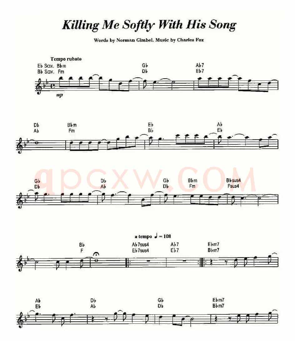 Killing Me Softly With His Song
