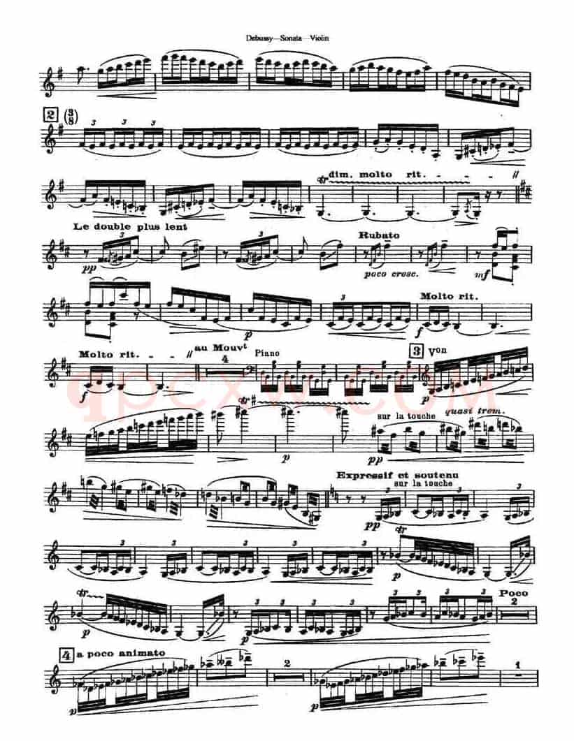 奏鸣曲（Sonata）（ 德彪斯作曲版）