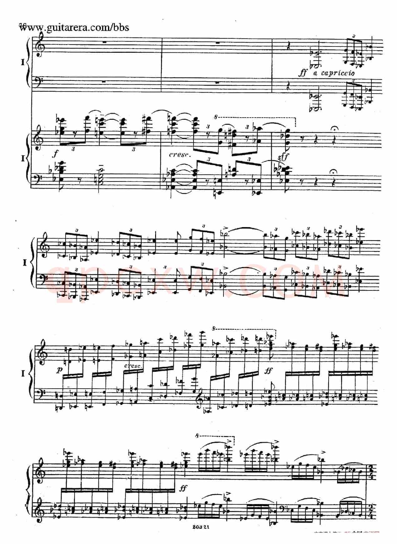 Rhapsody On A Theme Of Paganini Op.43(帕格尼尼主题狂想曲·双钢琴)(P61——87)