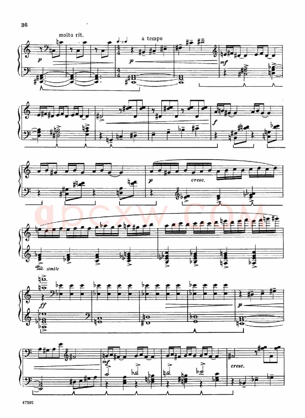 Piano Sonata in E-flat Major Op.95(降E大调钢琴奏鸣曲·Ⅲ)