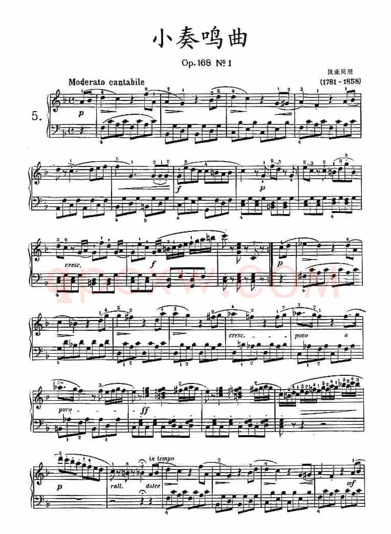 小奏鸣曲（OP.168 NO.1）