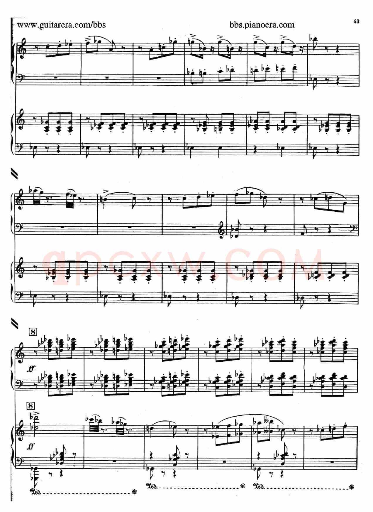 Piano Concerto in c-sharp Minor(升c小调钢琴协奏曲·第三乐章)