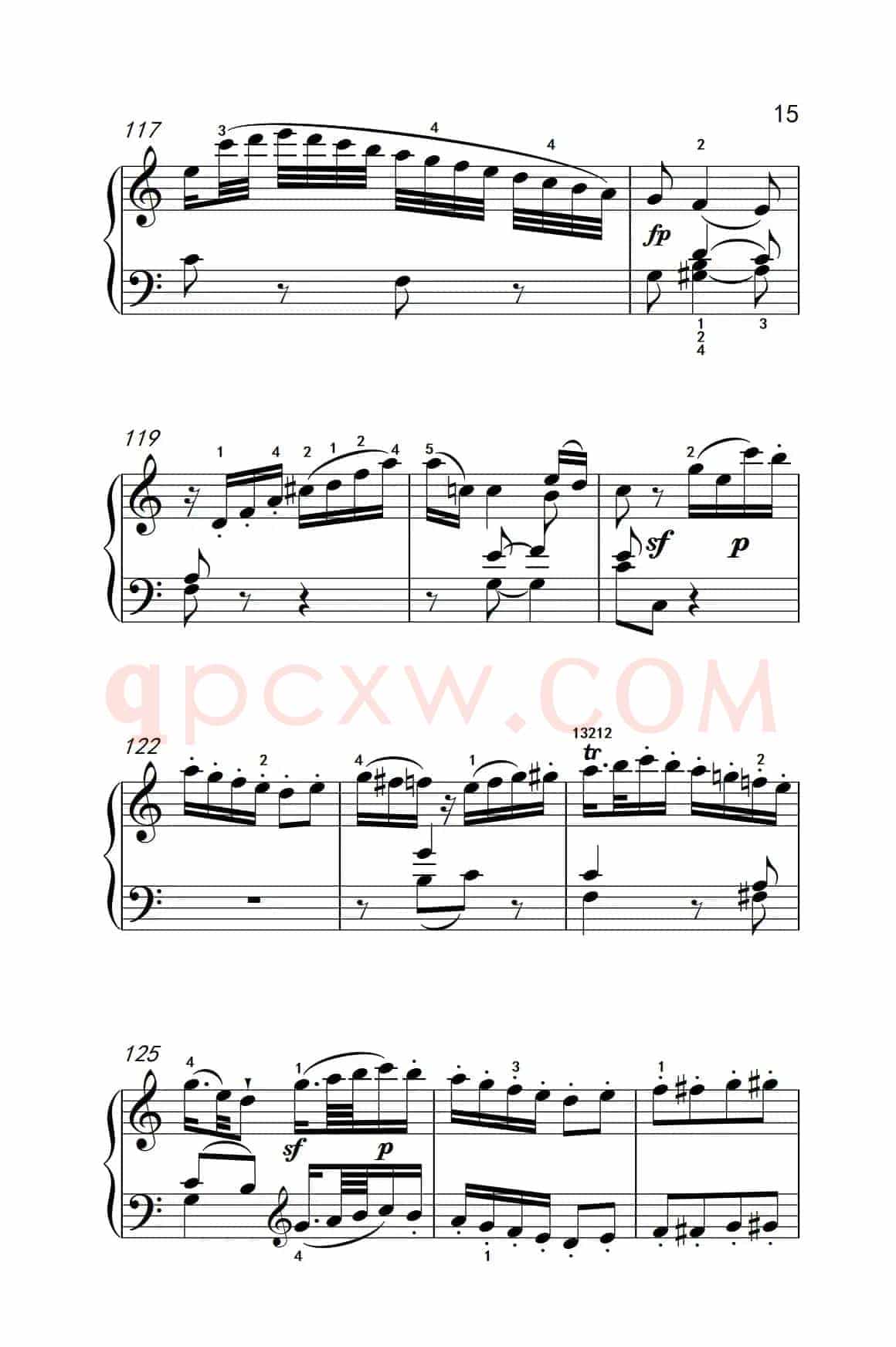 第八级1.C大调奏鸣曲 第一乐章 K.330（中央音乐学院 钢琴（业余）考级教程 7-9级）