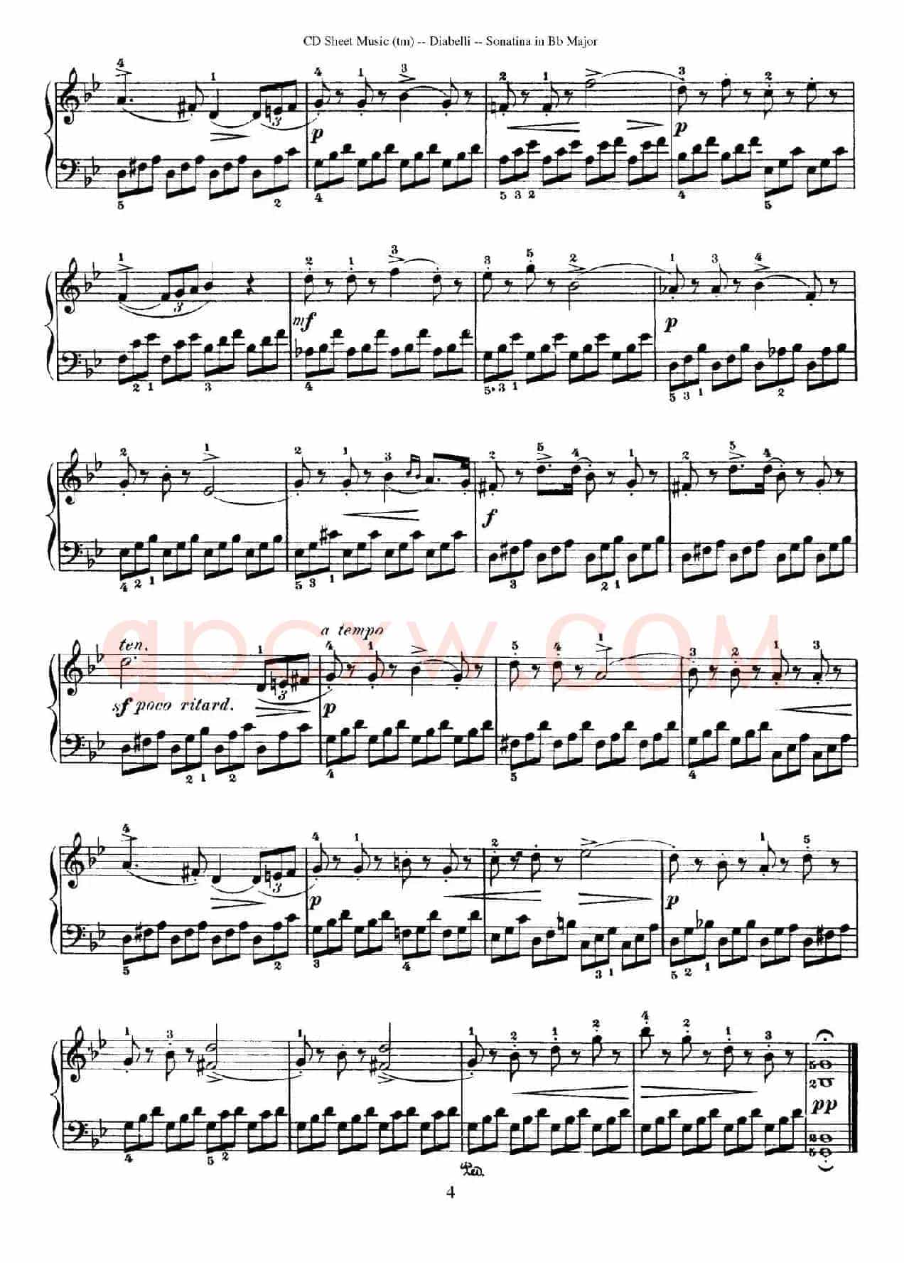 7 Piano Sonatinas Op.168(7首钢琴小奏鸣曲 No.4)