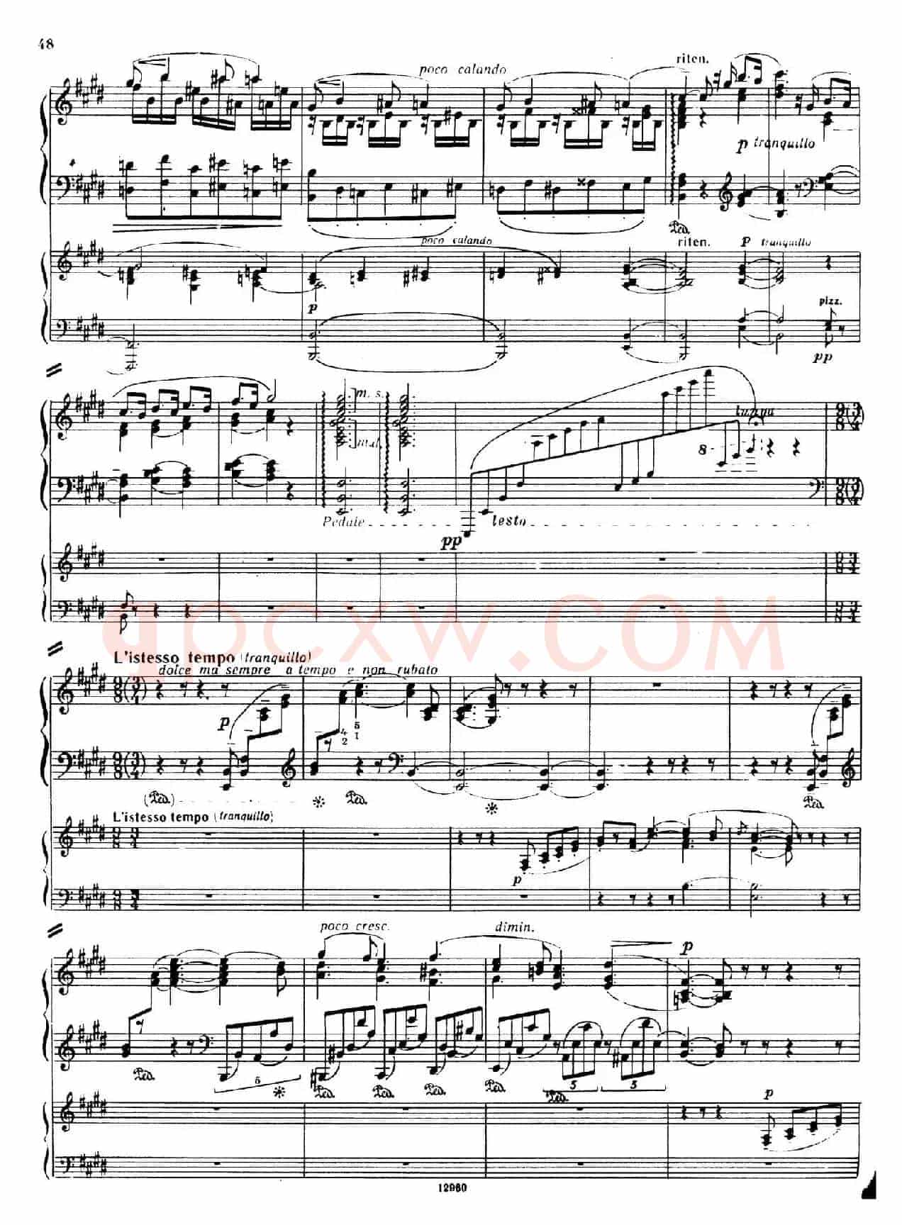 Piano Concerto No.2 in c Minor Op.50(c小调第二钢琴协奏曲·Ⅱ·双钢琴)
