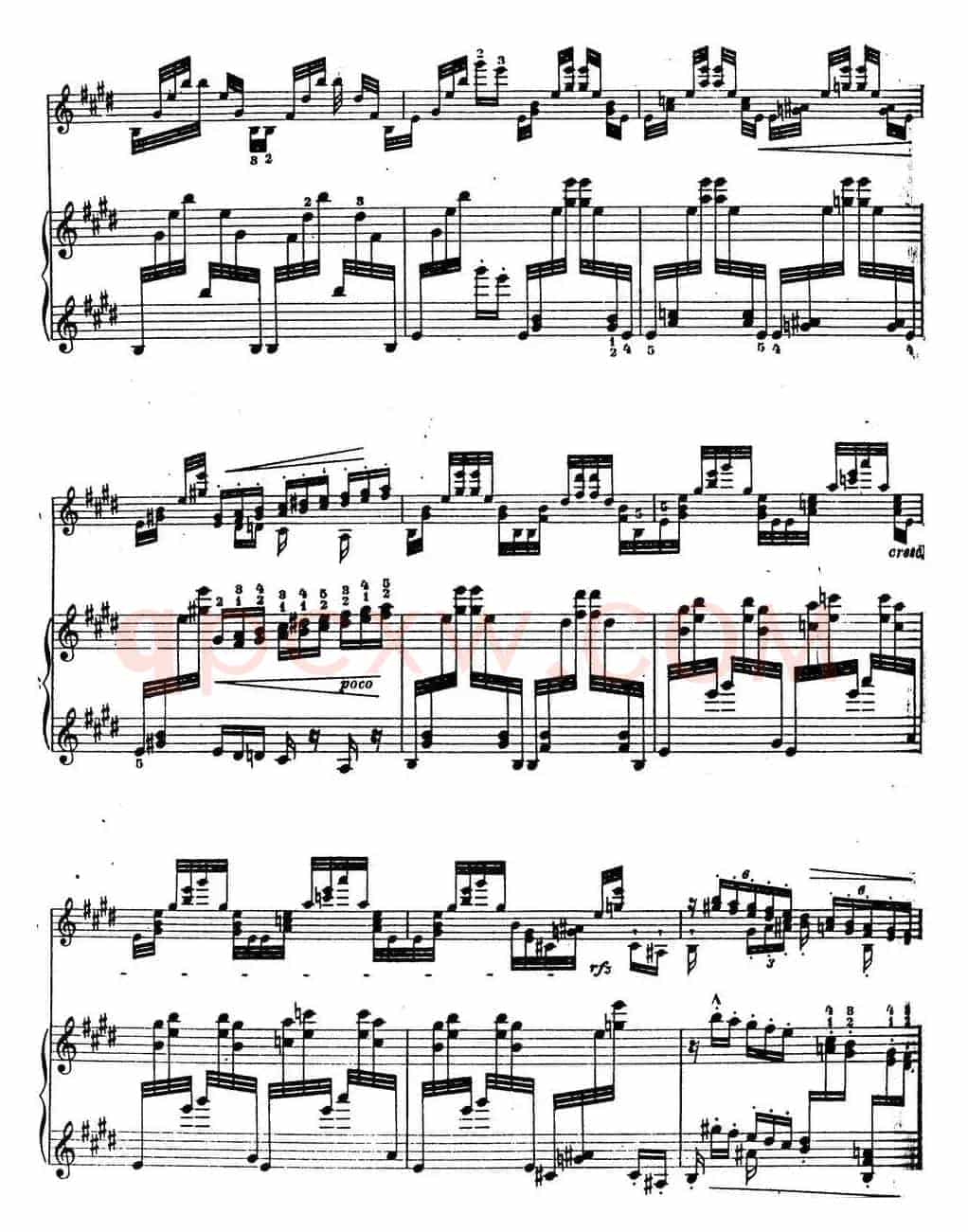 6首帕格尼尼大练习曲（Arpeggio Etude Nr.4）