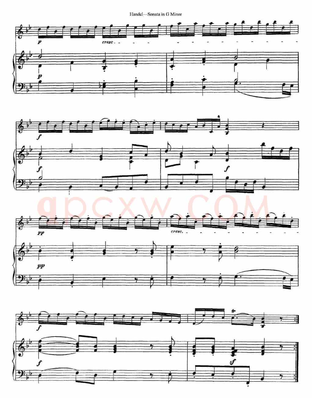 Violin Sonata No.2 in G minor（小提琴+钢琴伴奏）