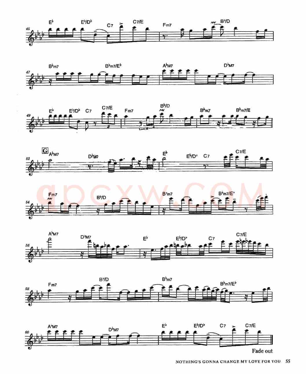 Nothing gonna chsbge my love for you - Alto（此情不移）