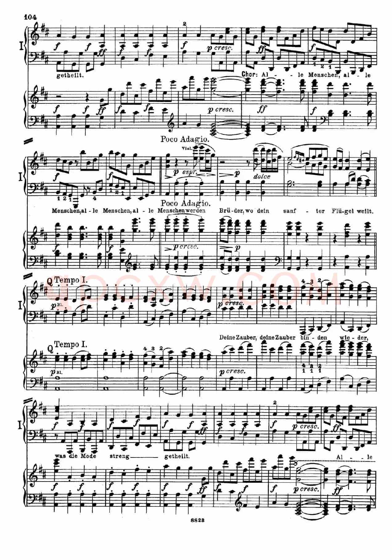 d小调第九交响曲 Op.125(双钢琴P103——109)
