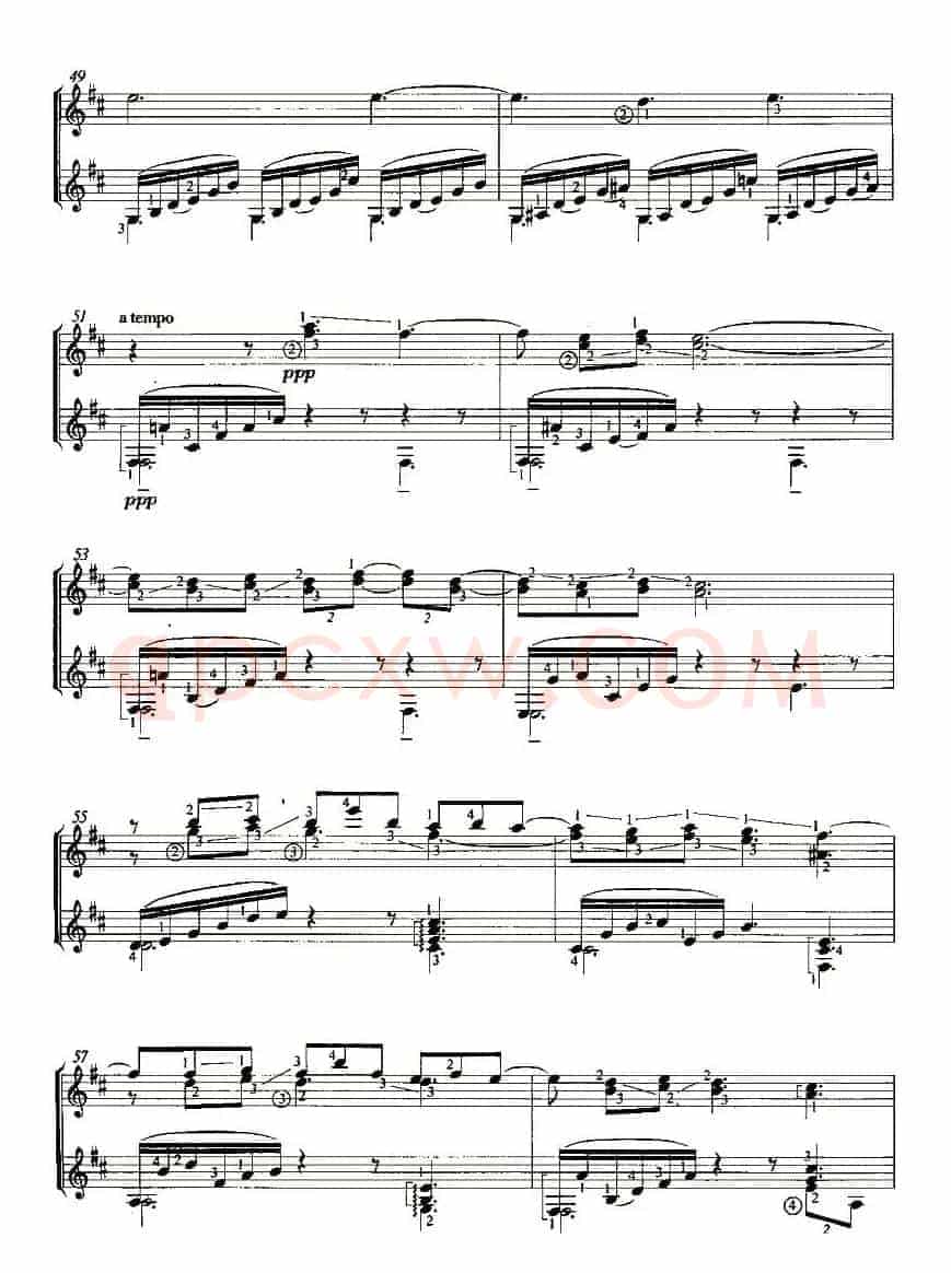 CLAIR DE LUNE（双吉他）