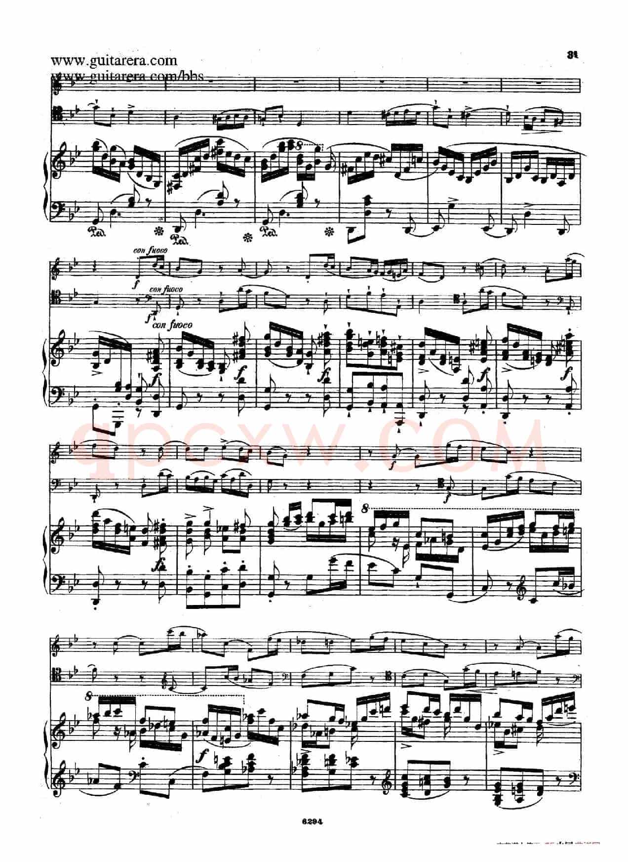 Piano Trio in g Minor Op.8（g小调钢琴三重奏）