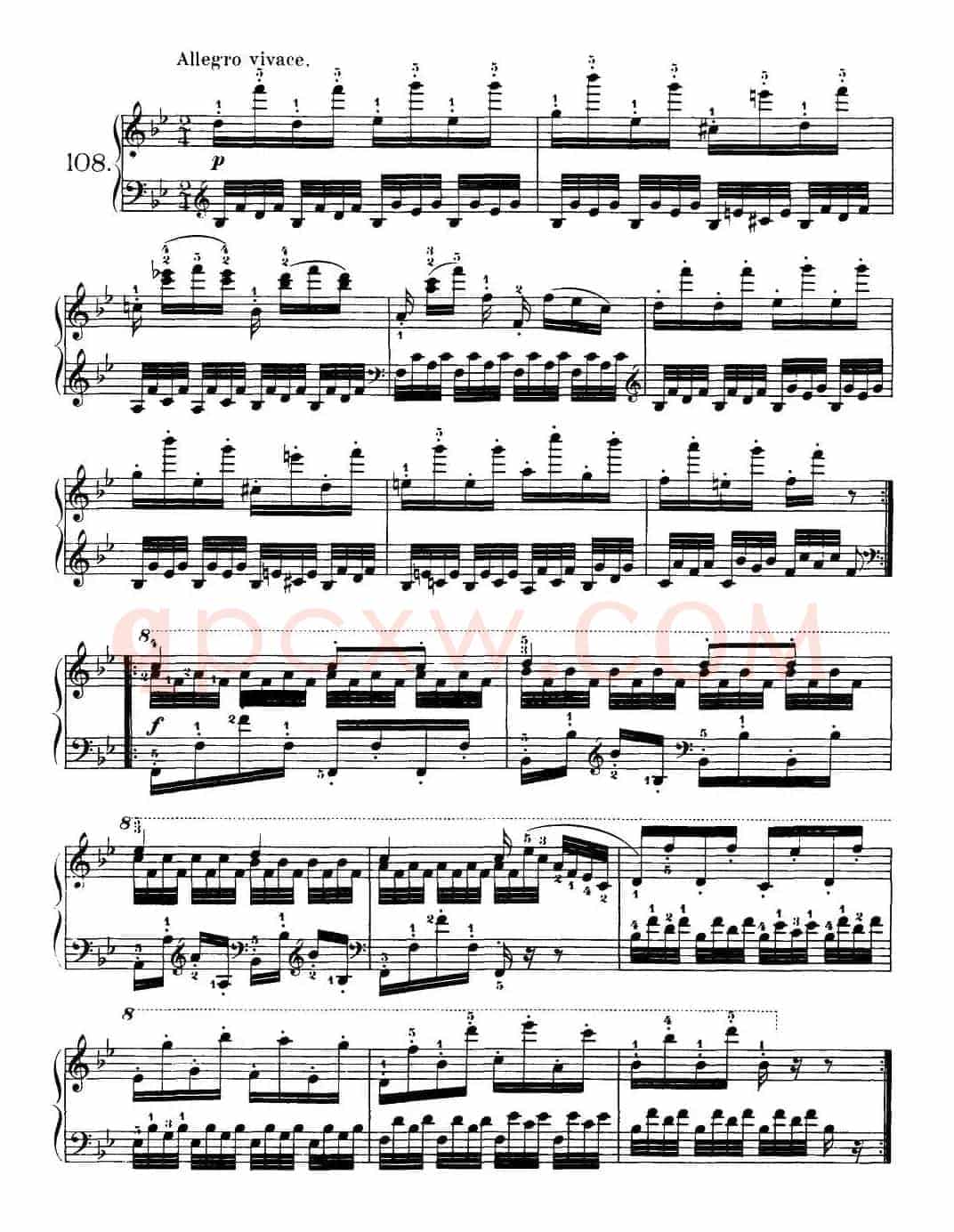 One Hundred and Ten Easy and Progressive Exercises Op.453(车尔尼110首简易练习曲 101——110)