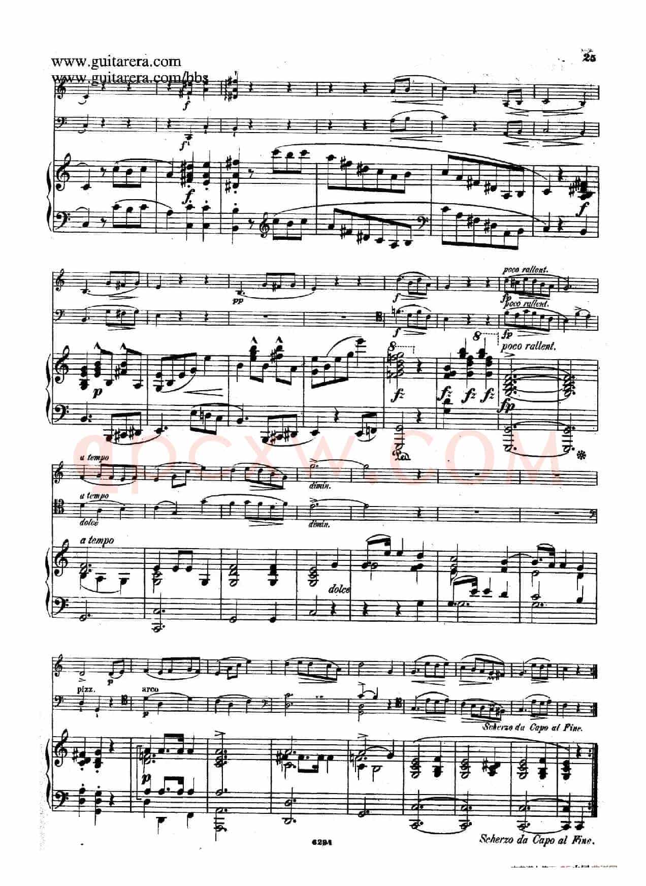 Piano Trio in g Minor Op.8（g小调钢琴三重奏）