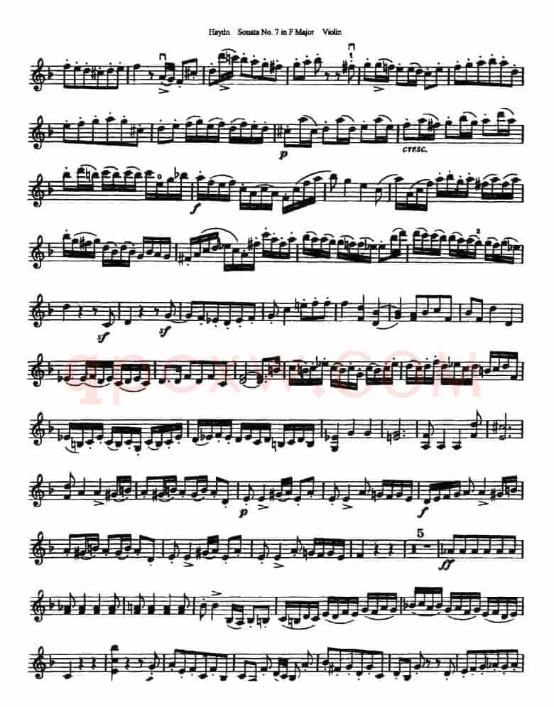 Soata No.7 in F Major