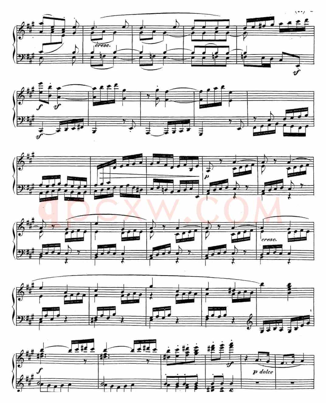 贝多芬钢琴奏鸣曲28 A大调 Op.101 A major