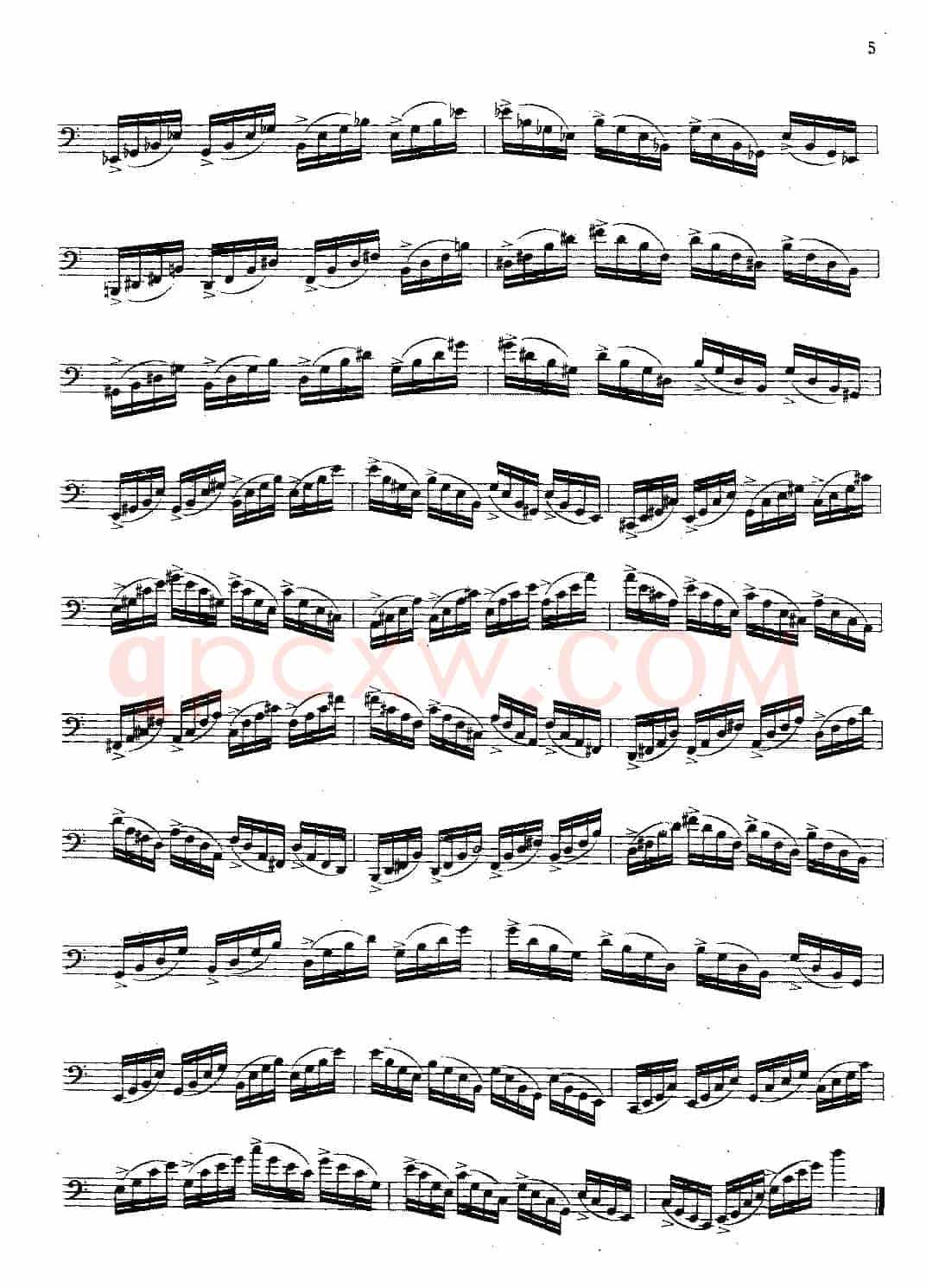 大管高级练习曲 第一部分 每日练习（1—10）