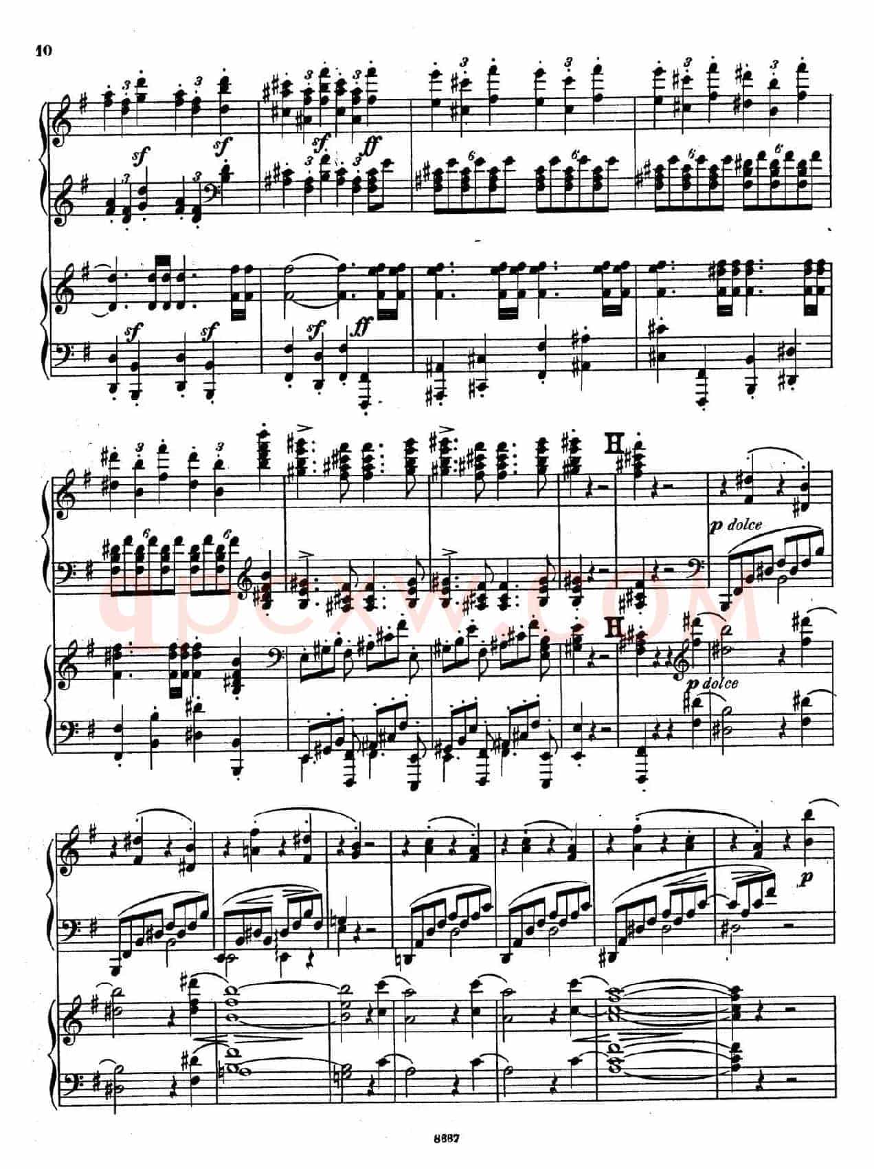 Symphony No.4 in e Minor Op.98(e小调第四交响曲·双钢琴)