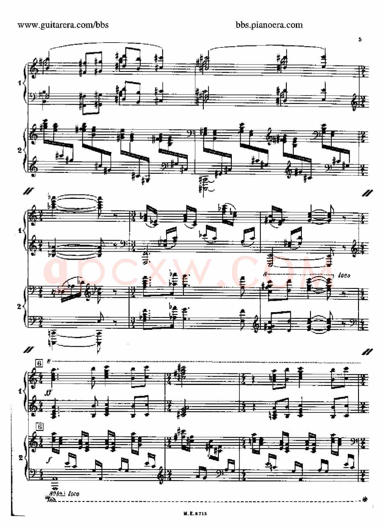 Sonata for Two Pianos(双钢琴奏鸣曲)