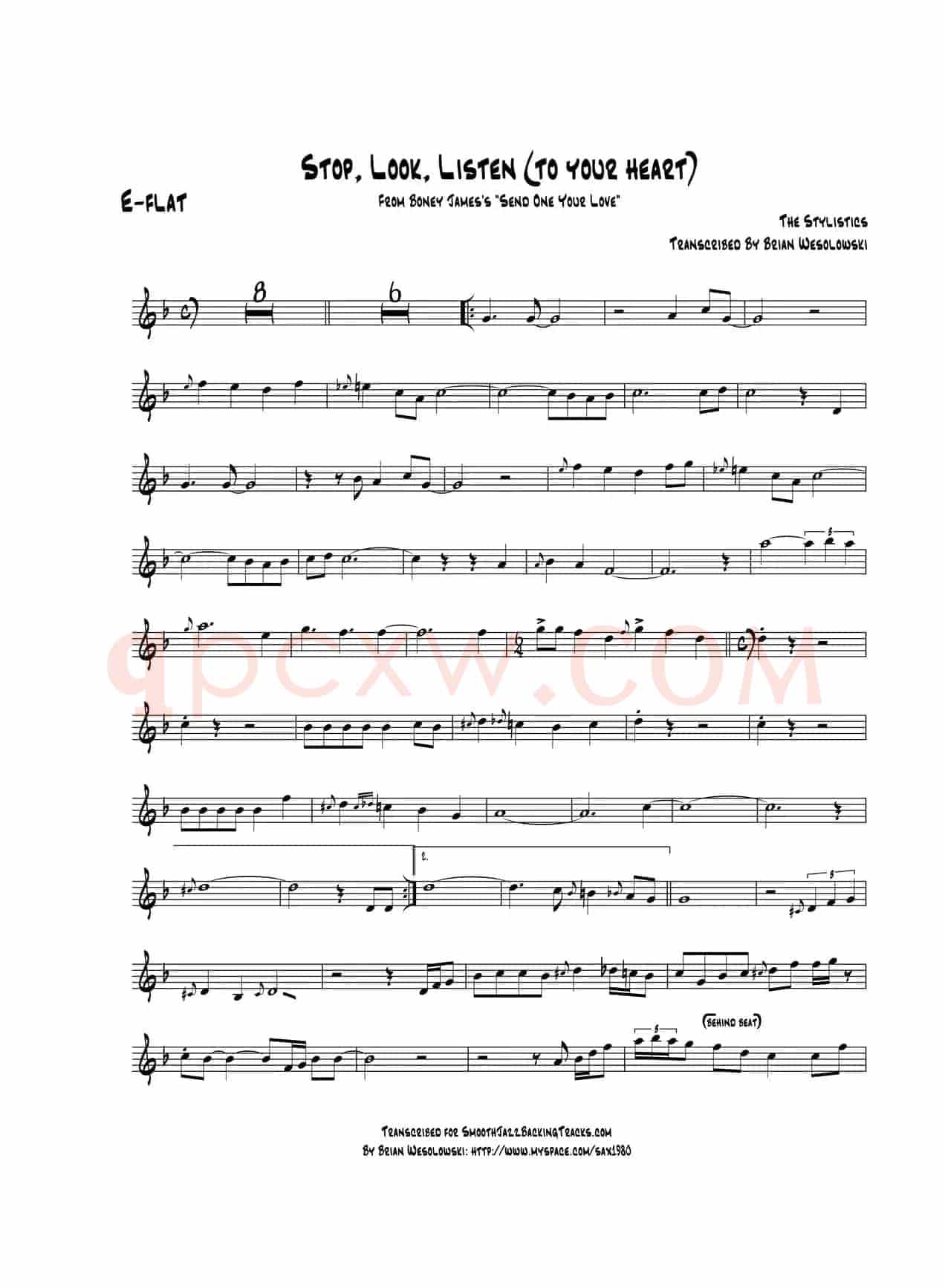 Stop Look Listen（中音萨克斯）