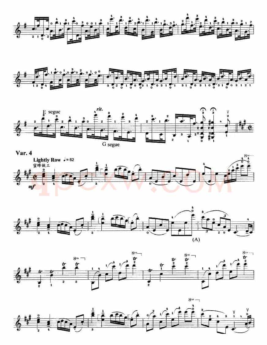 拉起我珍爱的小提琴（小提琴无伴奏变奏曲）