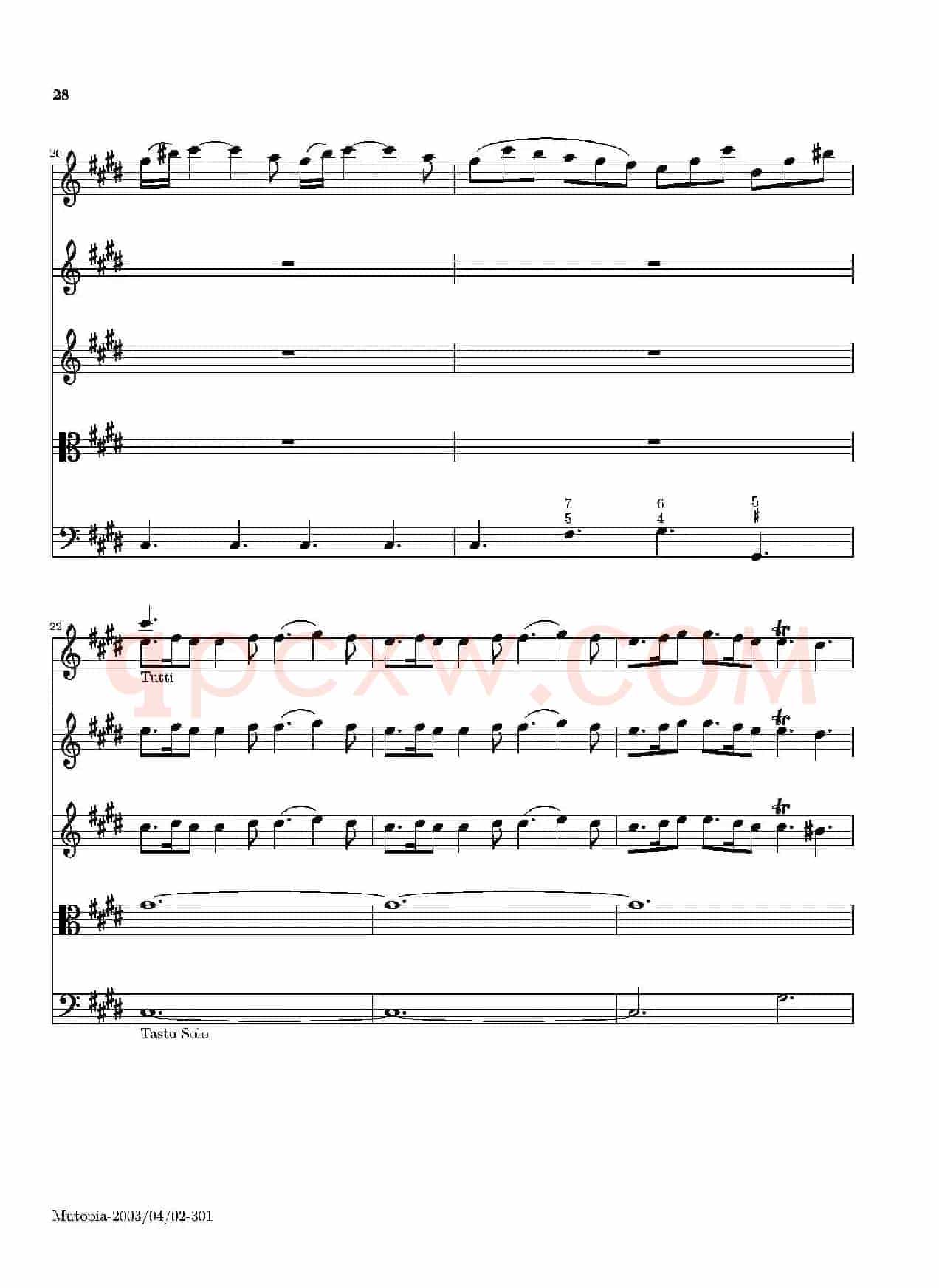 La Primavera·Spring（四季·春）（弦乐协奏曲总谱）
