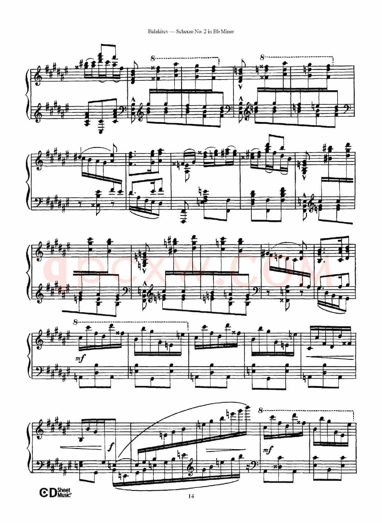 Scherzo No.2 in B-flat Minor（降b小调第二谐谑曲）