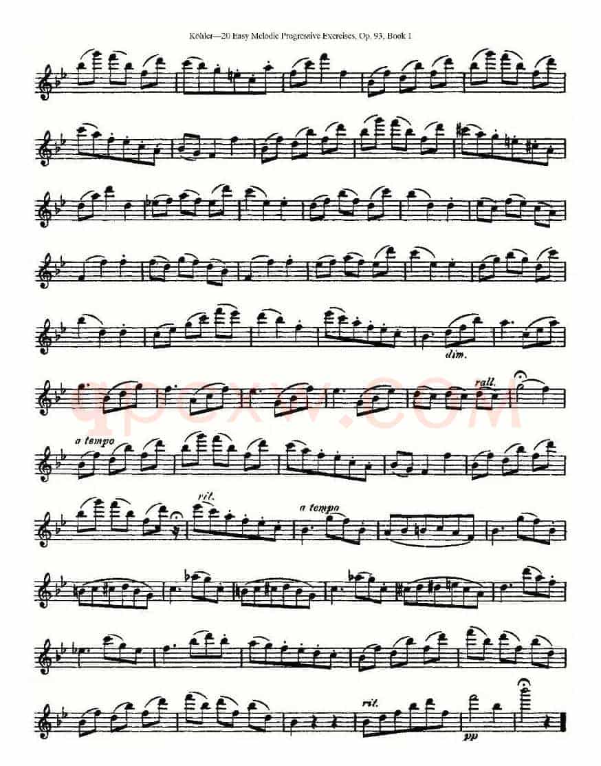 柯勒练习曲作品93号（一）