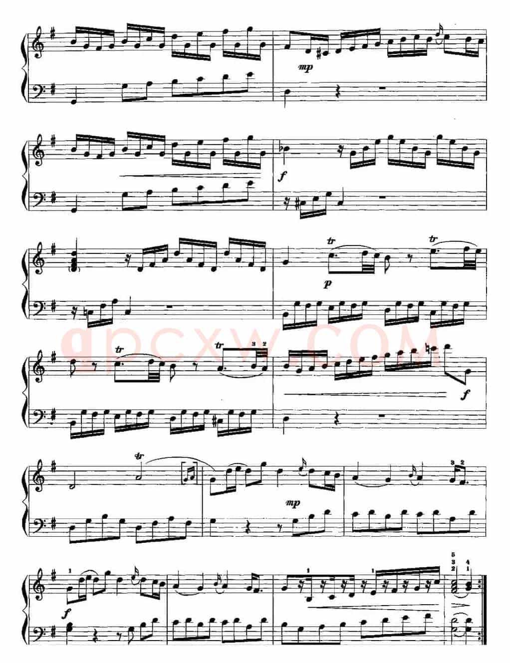 手风琴复调作品：奏鸣曲（J.C.巴赫作曲版、Op.5，No.3）