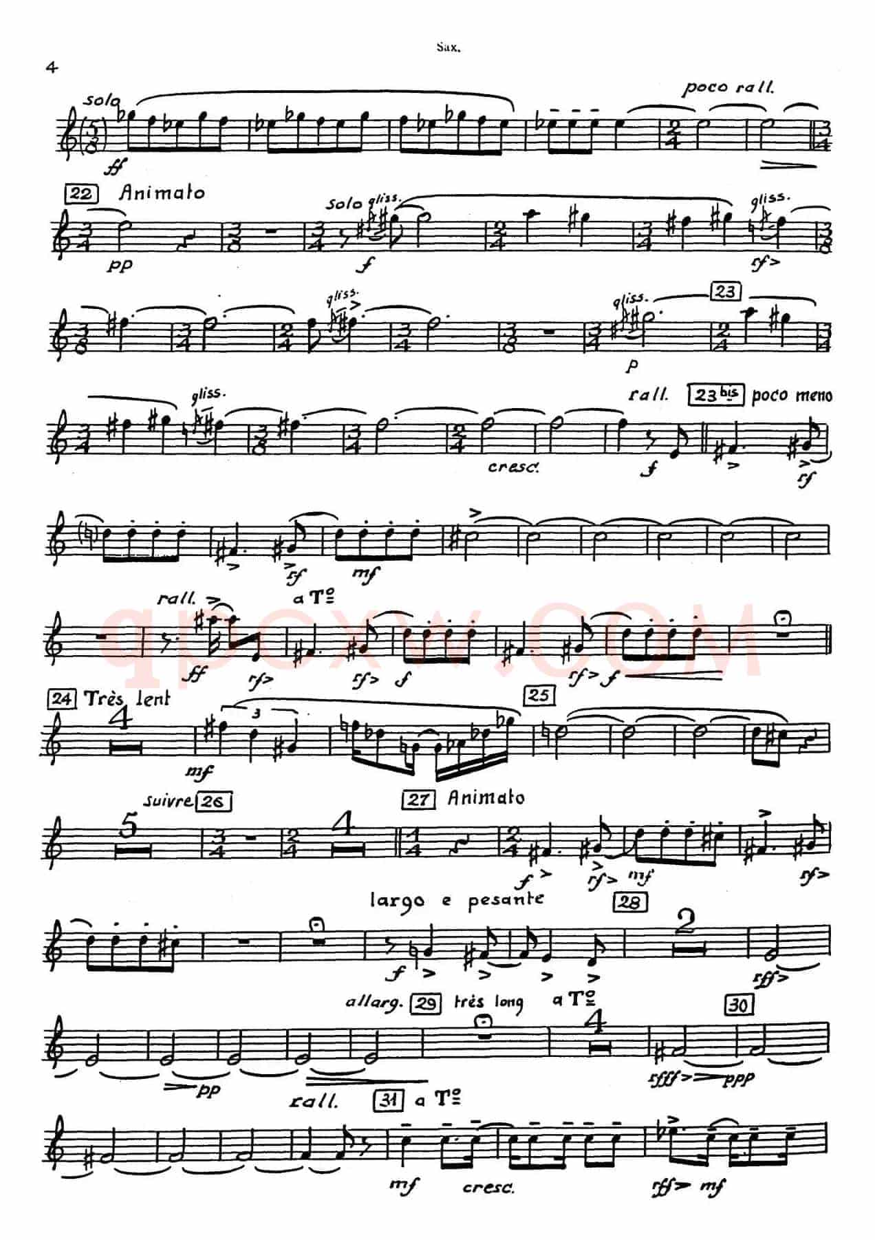 Nonetto（中音萨克斯分谱）