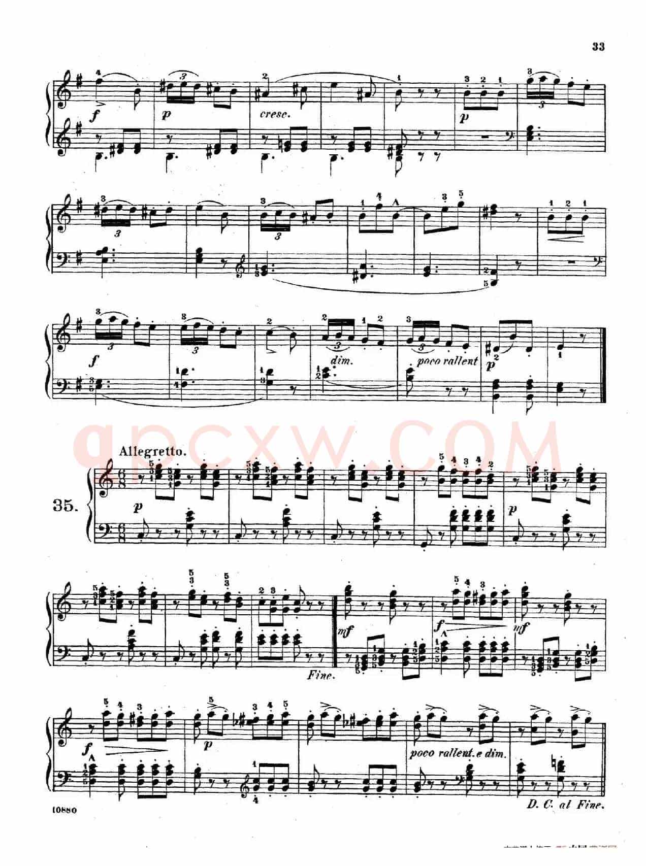 Etudes Enfantines Op.37（儿童钢琴练习曲 第31——39首）