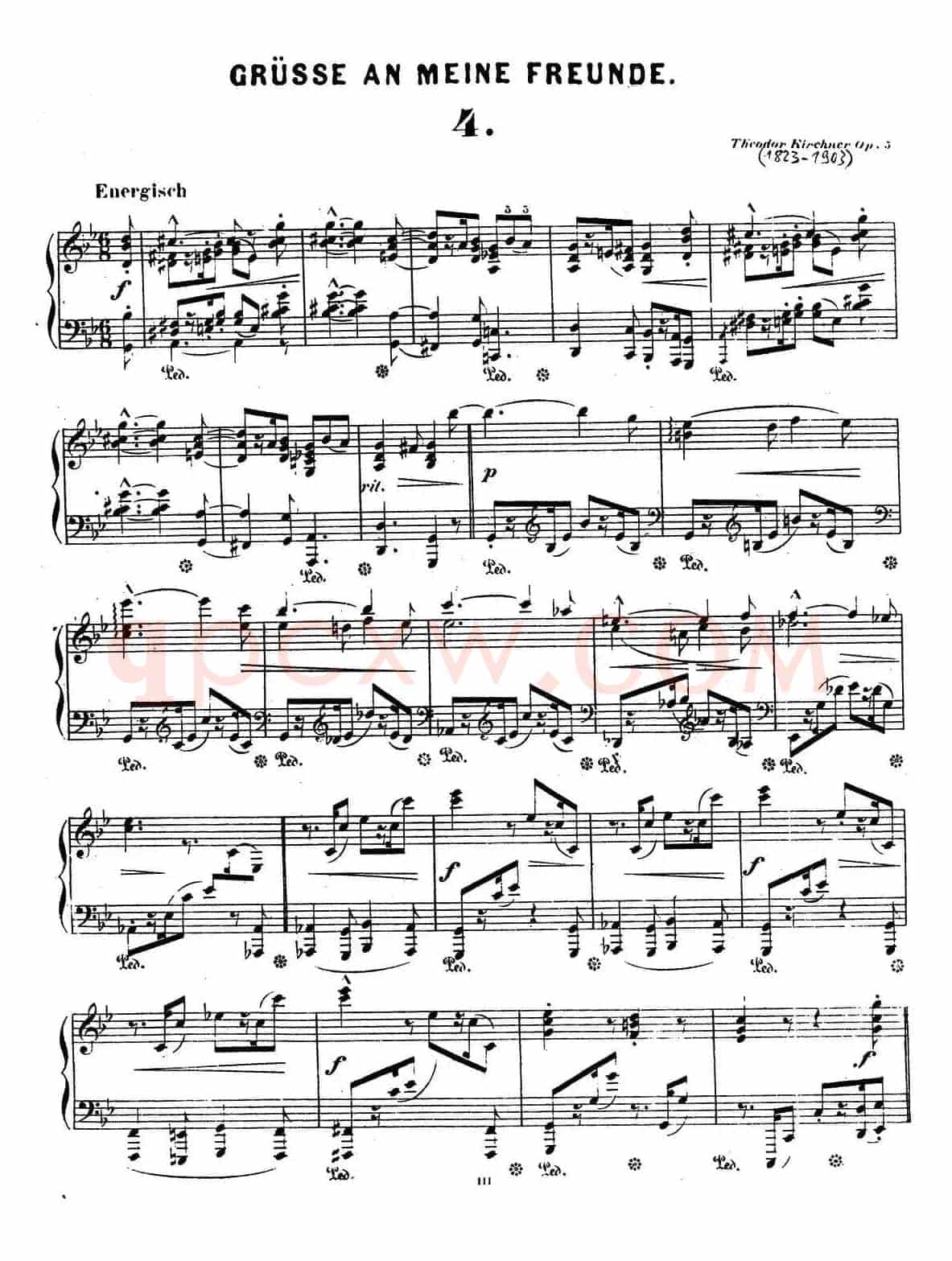 Gruesse An Meine Freunde Op.5(致朋友们的问候·4)
