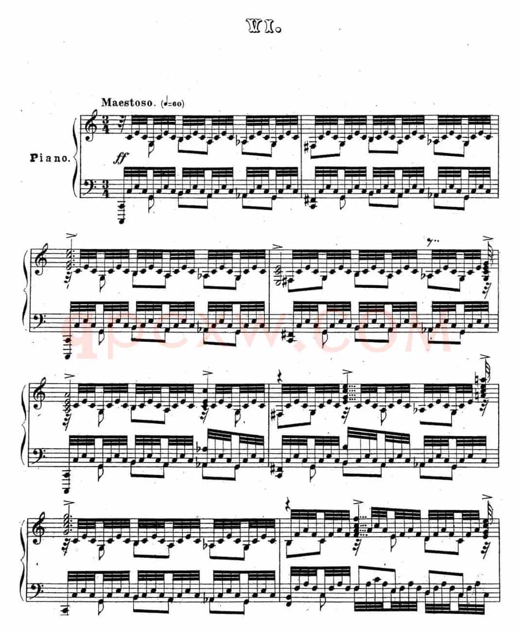 拉赫玛尼诺夫 音乐瞬间 Op.16 No.6 C大调